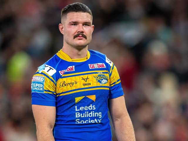 James Bentley looks dejected after Leeds Rhinos' Grand Final defeat by St Helens. (Picture: Bruce Rollinson)