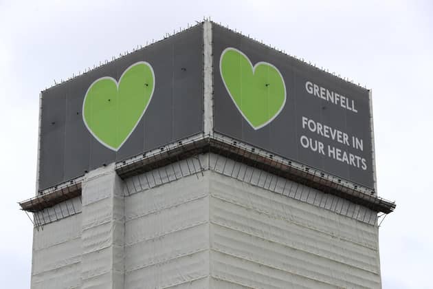 The Grenfell Tower caught fire in 2017. PIC: PA