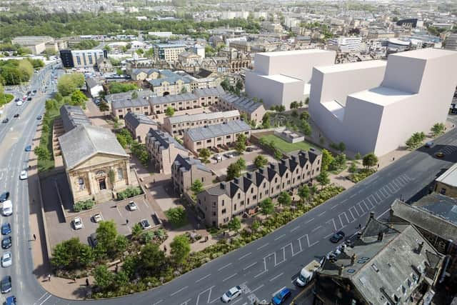 An artist's impression of how the City Village development could look