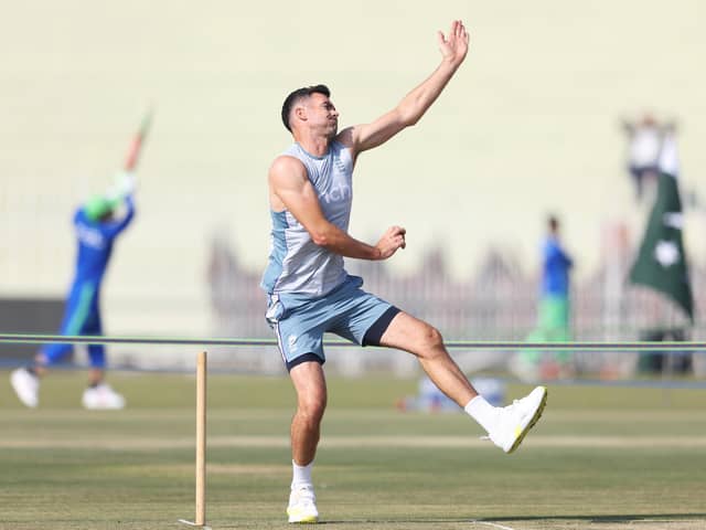James Anderson of England pictured during a Nets Session ahead of the First Test match at Rawalpindi Cricket Stadium on November 28, 2022 in Rawalpindi, Pakistan. (Picture: Matthew Lewis/Getty Images)