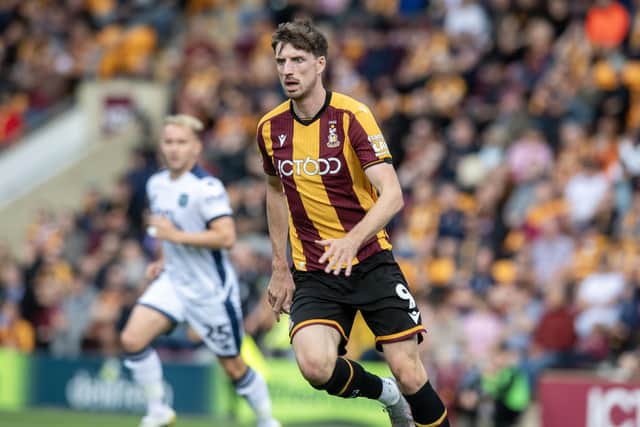 Bradford City striker Jake Beesley. Photo: Tony Johnson.