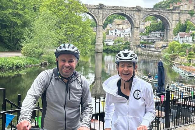 HIT THE ROAD: Nick Westby joined Kate Auld, who runs The Personal Cyclist, a company which aims to inspire a lasting love of cycling for generations to come.