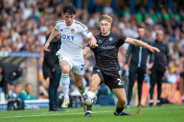 RIGHT CHOICE: Archie Gray has become Leeds United's regular right-back