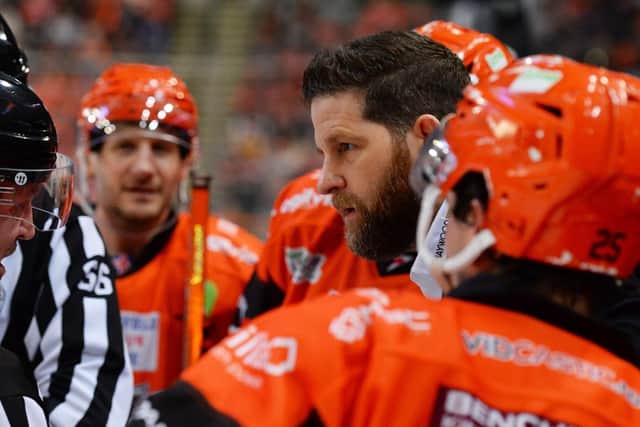 SIGNED AND SEALED: Head coach Aaron Fox was pleased to get Scott Allen back for a second season at Sheffield Steelers Picture courtesy of Dean Woolley/Steelers Media.
