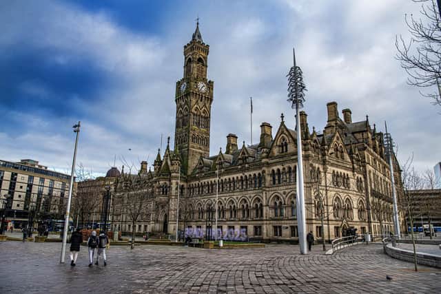 Badford City Hall - home of  Bradford Council photographed for The Yorkshire Post by Tony Johnson. 5th January 2024
