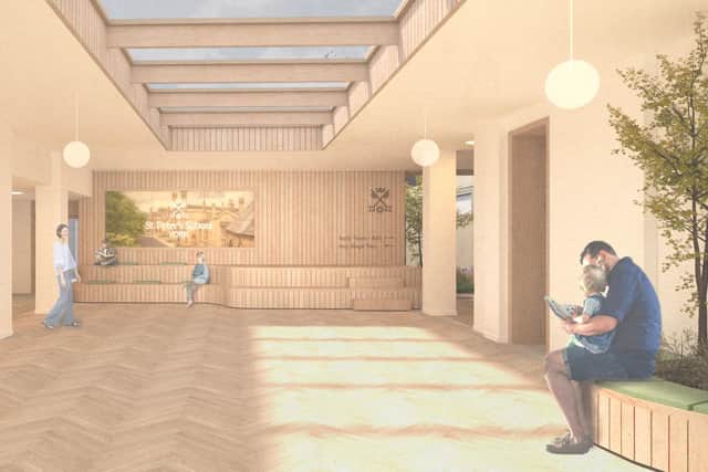 The proposed new entrance for the junior school at St Peter’s School in York.