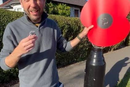 Ben Miskell is putting up poppies around his ward to remember those who served "fought so future generations could live in freedom and security."