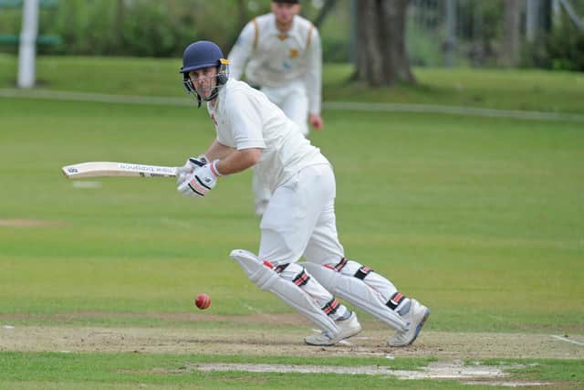 OPENING SALVO: Sam Frankland scored a fine century against Driffield Town to help guide Woodlands into next week's final. Picture: Steve Riding.
