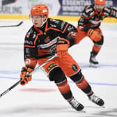 DUAL ROLE: FInlay Ulrick has signed for Sheffield Steeldogs for the 2024-25 season, on a two-way deal that maintains his role with Sheffield Steelers in the Elite League. Picture: Dean Woolley/Steelers Media.