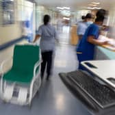 Staff on an NHS hospital ward. PIC: Jeff Moore/PA Wire