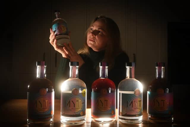 Colette Safhill has launched an alcohol-free alternative to Malibu. Pictured at her home at Thirsk with the products. Picture by Simon Hulme.
