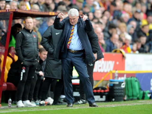 MISSION ACCOMPLISHED: Bradford City manager Mark Hughes