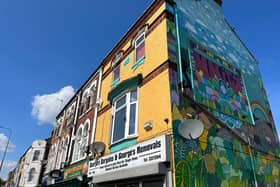 A building in Spring Bank with a mural. Picture is my own, available for all LDRS partners to use.