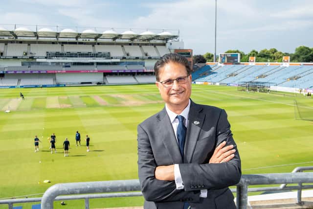 Harry Chathli, the Yorkshire CCC chairman-elect, has been passionate about cricket since he was a young child growing up in India. Picture by Allan McKenzie/SWpix.com