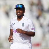 RAWALPINDI, PAKISTAN - DECEMBER 03: Rehan Ahmed of England pictured during the First Test Match between Pakistan and England at Rawalpindi Cricket Stadium on December 03, 2022 in Rawalpindi, Pakistan. (Photo by Matthew Lewis/Getty Images)