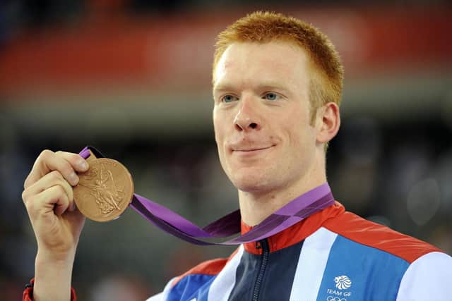 Happy days: Yorkshire's Ed Clancy with his omnium bronze at London 2012 (Picture: Harry How/Getty Images)