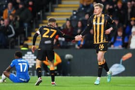 LIMITED OPPORTUNITIES: Andy Smith playing FA Cup football for Hull City - but Championship minutes have been hard to come by