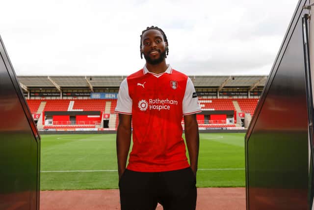 New Rotherham United signing Fred Onyedinma. The Luton winger has become the club's fifth summer arrival. Picture courtesy of RUFC.