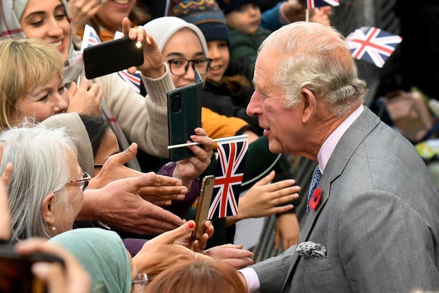 King Charles meets members of the public