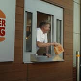 Library image issued by Burger King of a screengrab for the advert, Not Made by Gordon, for the The Wagyu, their new burger made with 100% British Wagyu beef,  starring chef  Gordon Ramsay. ( Photo by Burger King/PA Wire)