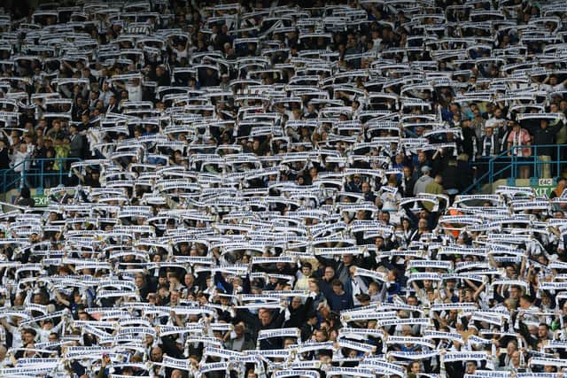 HOW OF SUPPORT: Leeds United fans were on top form against Norwich City - and the players responded in kind