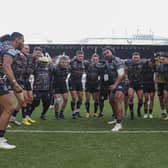 Hull FC celebrate the win over Warrington Wolves. (Photo: Paul Currie/SWpix.com)