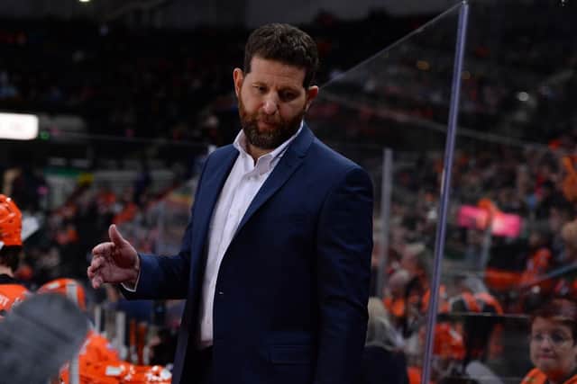 COMING BACK: Sheffield Steelers' head coach Aaron Fox is delighted to have snapped up forward Daniel Ciampini for a second year. Picture courtesy of Dean Woolley/Steelers Media.