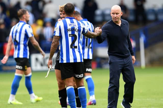 OBSERVATIONS: Sheffield Wednesday manager Henrik Pedersen (right) (Image: Steve Ellis)