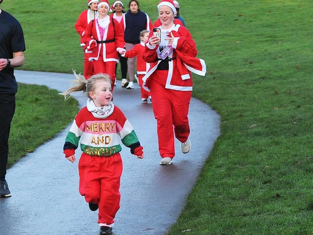 Poppy Butler St Gemma's Santa Dash 2024: Best photos from charity event in Leeds as ...