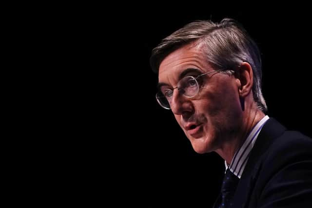 Jacob Rees-Mogg during the Conservative Party annual conference at the International Convention Centre in Birmingham. Picture: Aaron Chown/PA Wire