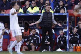 DISAPPOINTMENT: Leeds United coach Jesse Marsch on the touchline during the 2-1 Premier League defeat at Crystal Palace