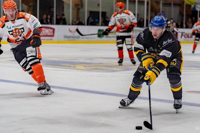 IMPRESSIVE START: Leeds Knights captain Kieran Brown led his team to a maximum return on opening weekend with wins over Telford Tigers and Raiders. Picture courtesy of Oliver Portamento.