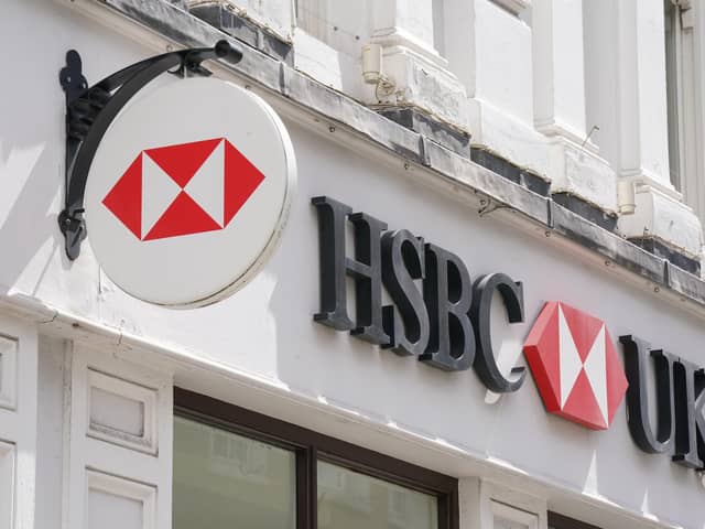 HSBC has been fined £57.4 million by the Bank of England’s Prudential Regulation Authority for “serious failings” over customer deposit protection – the second highest penalty ever imposed by the financial watchdog. (Photo by Lucy North/PA Wire)