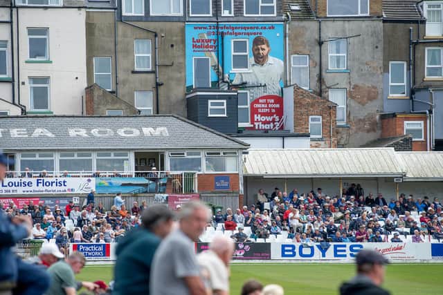 Jonny Bairstow may not be playing but he is still immortalised at North Marine Road. Picture by Allan McKenzie/SWpix.com