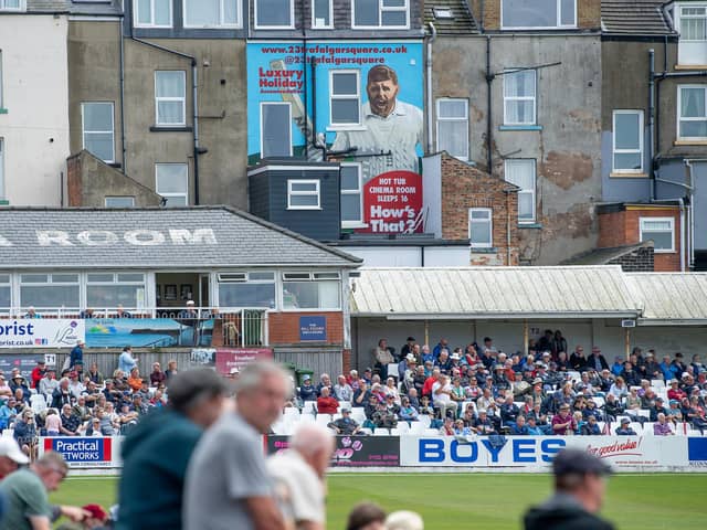 Jonny Bairstow may not be playing but he is still immortalised at North Marine Road. Picture by Allan McKenzie/SWpix.com