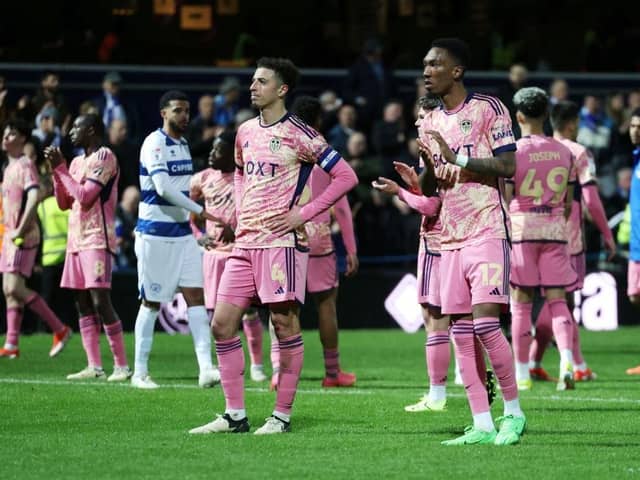 DOWNBEAT: Leeds United's Ethan Ampadu and Jaidon Anthony look dejected after their side's 4-0 defeat at Queens Park Rangers