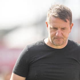 Barnsley head coach Daniel Stendel, pictured in the recent League One home game against Leicester City. Photo: Tony Johnson.