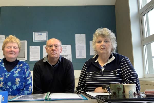 The trustees of Rathmell School Trust. Left to right, Rosemary Hyslop, Keith Mothersdale, Jacky Frankland.