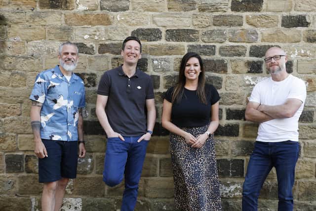 The Bigger Boat has announced the acquisition of  Scriba PR (from left) Doug Main, Andy McCaul, Katie Mallinson, Lee Boothroyd