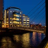 The Direct Line Office from Granary Wharfe at Dusk. Picture Bruce Rollinson