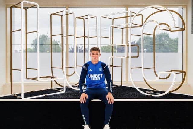 Leeds United defender Charlie Cresswell, who has signed a new four-year deal with the Championship club. Picture courtesy of Leeds United AFC.
