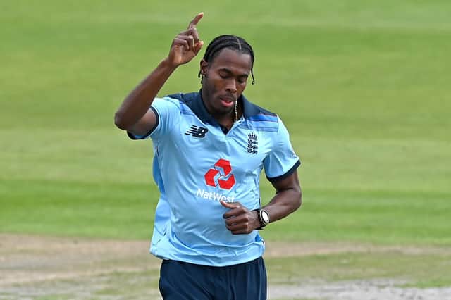 BACK IN THE GAME: England's fast bowler Jofra Archer has impressed during the recent ODI series against Bangladesh - his main target being this summer's Ashes Test series against Australia Picture: Shaun Botterill/PA.