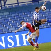 BATTLE: Sheffield Wednesday's stand-in captain Liam Palmer beats Towns Cian Hayes