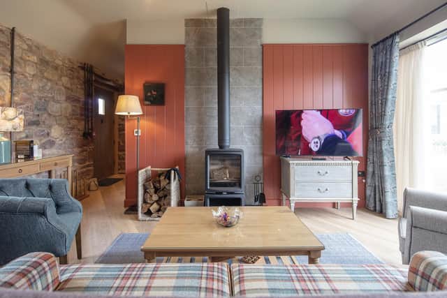 Inside one of the barn cottage holiday lets