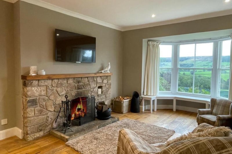 The sitting room is cosy but what do you watch? The TV or the view?