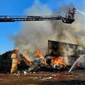 Fire crews battled a blaze involving more than 60 tonnes of rubbish in Sheffield on Sunday afternoon.