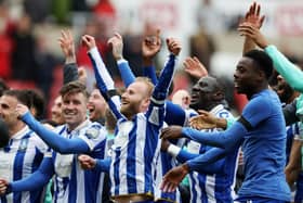 LEADER: Barry Bannan is front and centre of Sheffield Wednesday's post-match celebrations