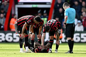 Luis Sinisterra was substituted before half-time in AFC Bournemouth's recent clash with Manchester United. Image: Dan Mullan/Getty Images