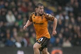 STRIKE ONE: Joe Gelhardt fired Hull City into the lead, but they were denied three points by a late equaliser at the MKM Stadium Picture:Tony Johnson