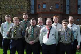 Matthew and fellow King's Scout Award Receipients from South Yorkshire.